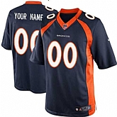 Youth Nike Denver Broncos Customized Navy Blue Team Color Stitched NFL Game Jersey,baseball caps,new era cap wholesale,wholesale hats